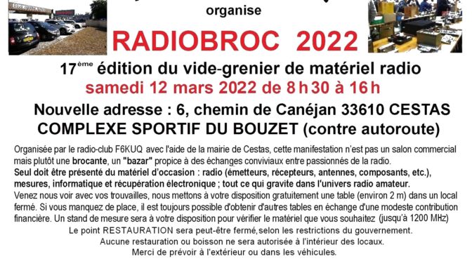 RADIOBROC 2022 (Vide grenier radio)