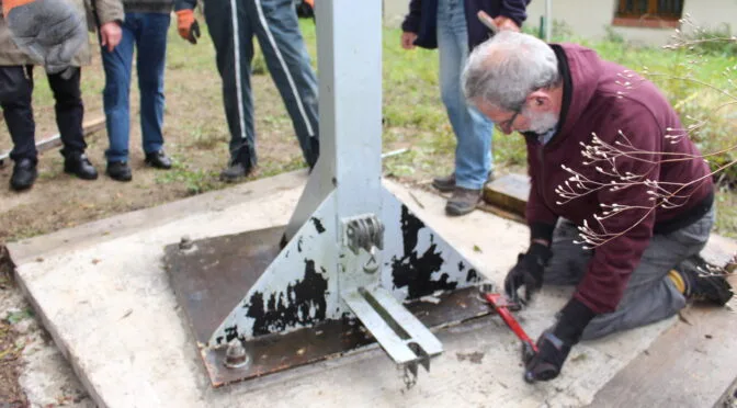 Installation d’un pylône chez F6CNQ